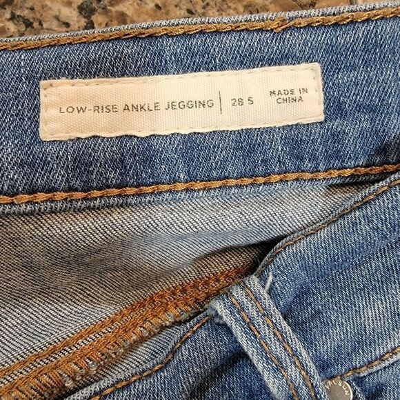 Pacsun Jeans lowrise ankle jegging super stretch distressed size 28 short - Picture 3 of 6
